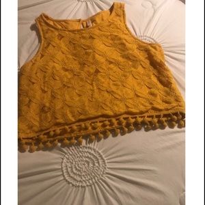 Mustard yellow top